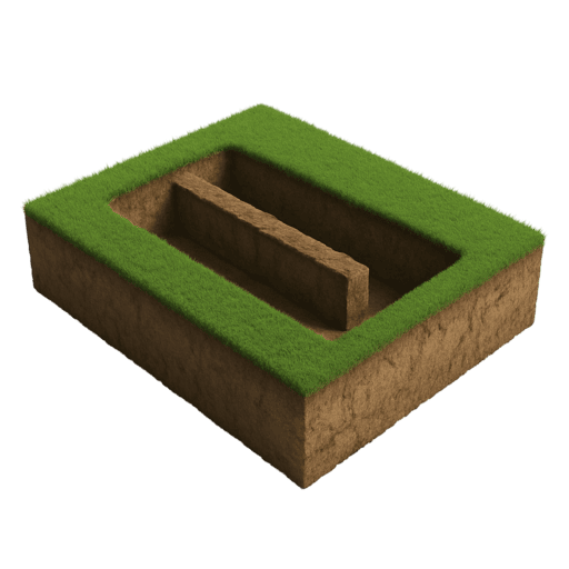 Траншея для фундамента в СПб